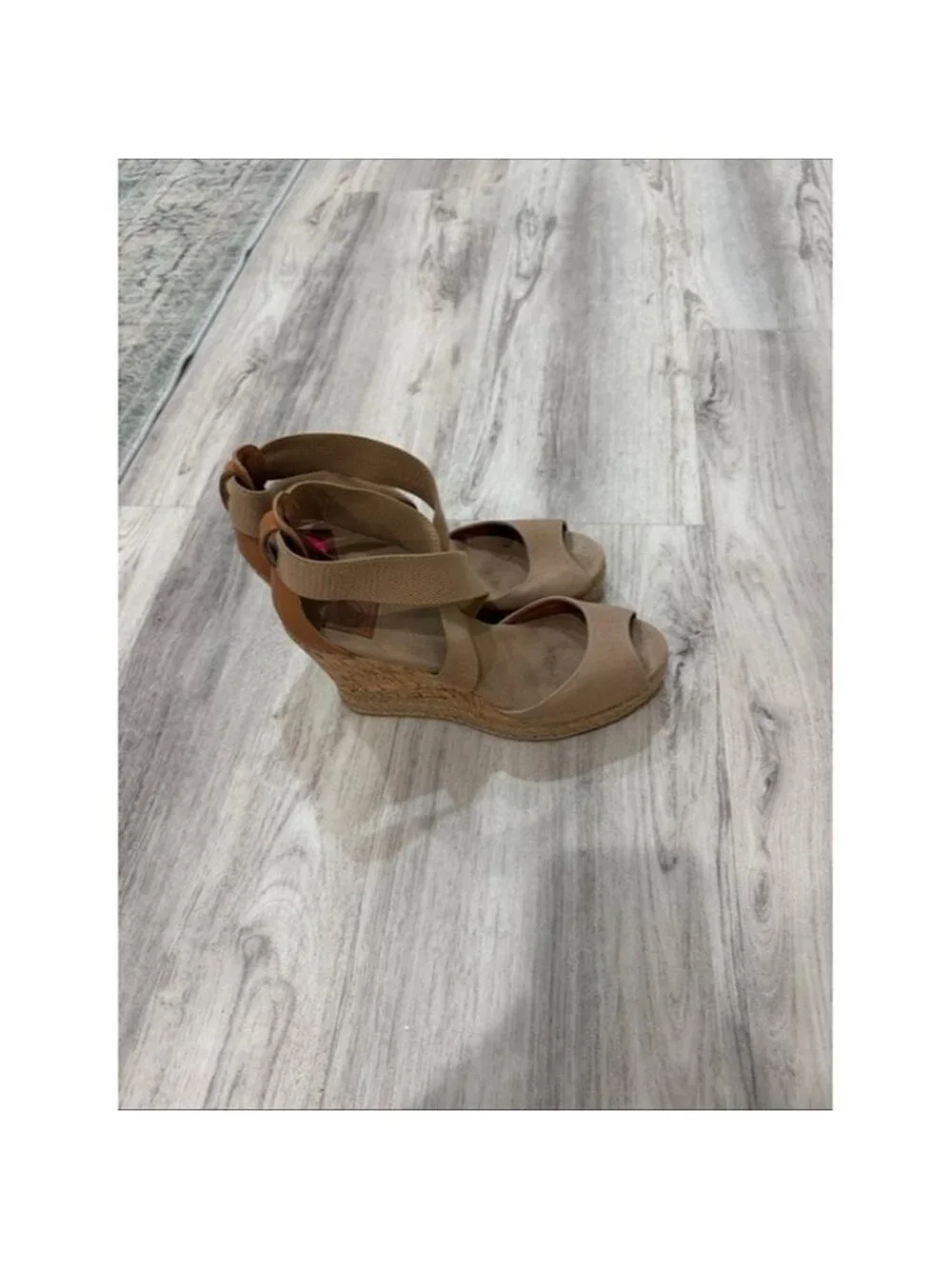TORY Burch Wedge Espadrille Sandals in Taupe size 9.5